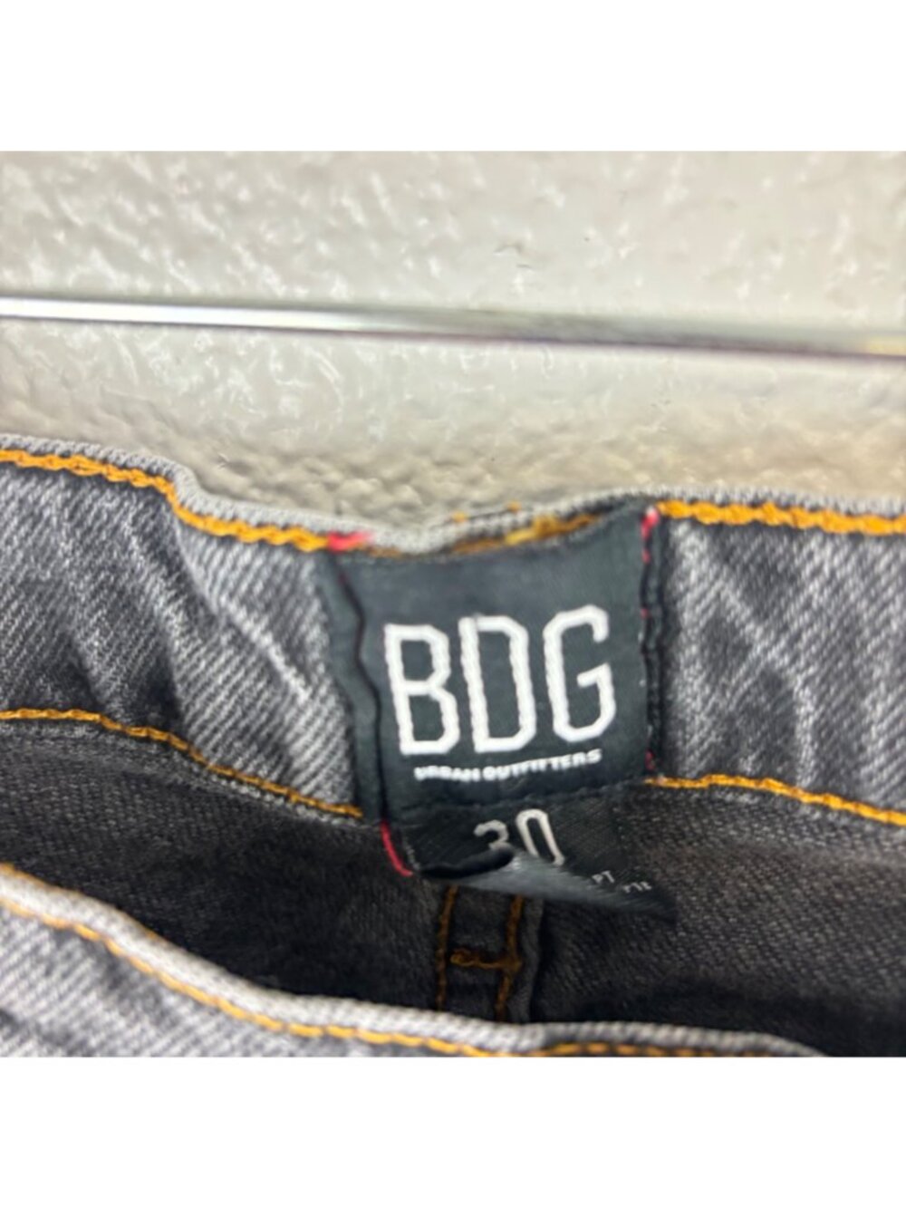 ✨3/$30 BDG 30 Urban Outfitters Gray Flare Jeans Low Rise Distressed Hem Denim - Picture 2 of 6